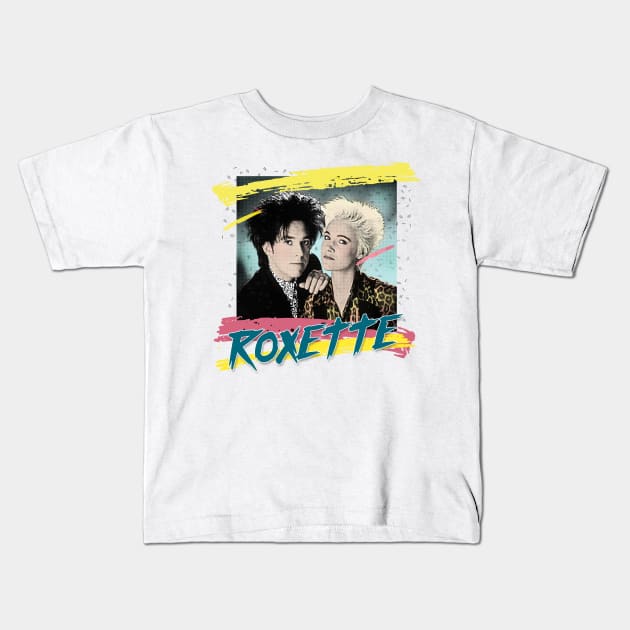 Roxette / 80s Styled Original Fan Design Kids T-Shirt by DankFutura